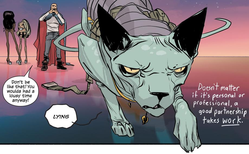 Illustration for article titled Saga's Lying Cat Is the Official Mascot of 2017